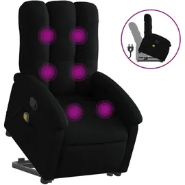 vidaXL Massagesessel mit Aufstehhilfe Stoff 93 x 101 x 93 cm Schwarz