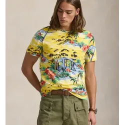 Polo Ralph Lauren für Herren. 710963813001 Individuelles Slim-T-Shirt gelb (L), Lässig, Baumwolle, Kurzarm