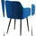 CLP Esszimmerstuhl Monett Samt dunkelblau/Metall matt schwarz