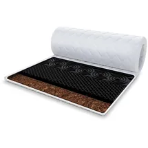 Fdm Topper NERO mit HR-Schaum Kokos 90 x 200 cm weiß