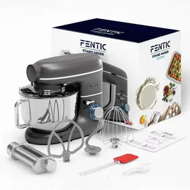 fentic Küchenmaschine mit Nudelmaschine grau