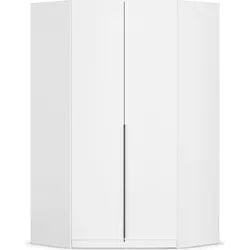 Eckkleiderschrank RAUCH "Agordo", weiß (alpinweiß), B:117cm H:229cm T:117cm, Holzwerkstoff, Schränke, voll ausgestattet mit viel Stauraum MADE IN GERMANY