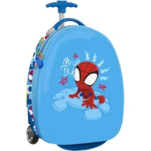 Safta Spidey Rescue Kabinentrolley, 40,6 cm, Koffer mit Rädern, Sicherheitsschloss, Leichter Koffer, 28 x 23 x 43 cm, Rot/Blau, M, Lässig