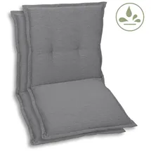 GO-DE Niederlehner Auflage 100 x 50 x 7 cm grau 2 St.