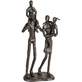 Casablanca modernes Design Casablanca - Design-Skulptur Family - aus Eisen - brüniert H 22 cm