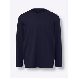 Sieh an! Schlafanzug-Shirt Langarm Blau 60/62