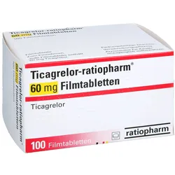 Ticagrelor-ratiopharm 60mg Filmtabletten 100 St