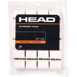 Head Unisex-Adult 12 Prime Tour Tennis Griffband, Weiß, One Size
