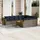 vidaXL Gartensofa-Set 11-tlg. grau Polyrattan
