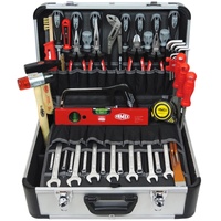 FAMEX 420-88 Profi Werkzeugkoffer mit Werkzeug Set - ERWEITERBAR - Werkzeugkasten in Top Qualität