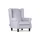 Konsimo Ohrensessel Miles Webstoff 82 x 105 x 97 cm Grau