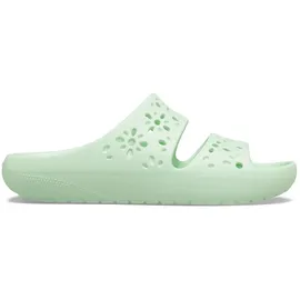 Crocs Classic Floral Cut Out Sandal - Jade Tint EU 39-40