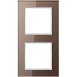 Jung Glasrahmen 2fach mokka AC 582 GL MO
