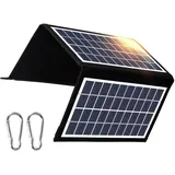 DEWIN Solar Ladegerät, Faltbar Solarpanel 15W 5V 3 Fold Dual USB Ausgang Tragbares Solarladegerät Solarpanele für Camping im Freien