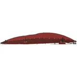 LINDER Dachstoff für Pavillon oval 5,3x3,5 m Polyester Ersatzdach wasserabweisend Dach, Farbe:Burgundrot