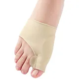 Healifty 1 Paar Hallux Valgus Zehenspreizer Groß zehen Korrektur Socken Bunion Sleeve Corrector Ballenschutz Größe S (Khaki)