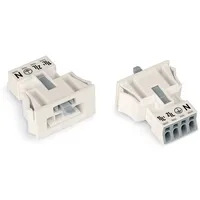 WAGO 890-734 Netz-Steckverbinder WINSTA MINI Stecker, gerade Gesamtpolzahl: 4