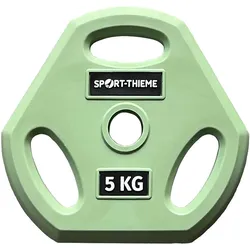 Sport-Thieme Hantelscheibe PU für Pumpset, Pastellgrün 5 KG