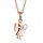 Elli Halskette Engel Herz Talisman 925 Sterling Silber Rosévergoldet