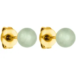 Paar Ohrstecker PURELEI "Schmuck Geschenk Aventurin Ohrringe, 23381", gold (gelbgoldfarben, grün, grün), Ohrringe, Damen, Edelstahl, mit Aventurin