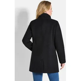 GOLDNER Langmantel GOLDNER "Stepp-Winterjacke mit Kapuze", Damen, Gr. 54, schwarz, Obermaterial: 50% Polyester PES. 50% Wolle mw., figurumspielend, Mäntel, Mit hochwertigem Twillfutter