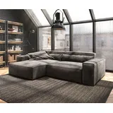 DeLife Ecksofa Sirpio XL 270x170 cm Mikrofaser Khakibraun Recamiere variabel