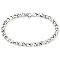 bruno banani Edelstahlarmband »Schmuck Geschenk, Armkette Panzerkette Silber«, 86541504-21 edelstahlfarben