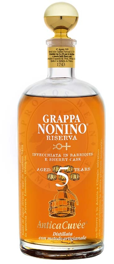 Grappa Riserva Antica Cuvée 5 Years Nonino 0,7l