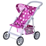 Knorrtoys 16845 - Puppenbuggy Liba - Star Dark pink
