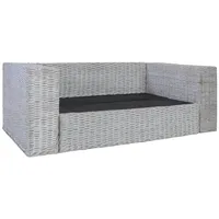 VidaXL 2-Sitzer-Sofa grau/cremeweiß