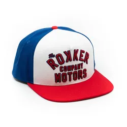 Rokker Motors Snapback Kappe, weiss-blau für Männer