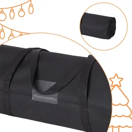 Relaxdays Geschenkpapier Aufbewahrung, 2er Set, Reißverschluss, Griffe, HxD: 79 x 22 cm, Geschenkpapiertasche, schwarz