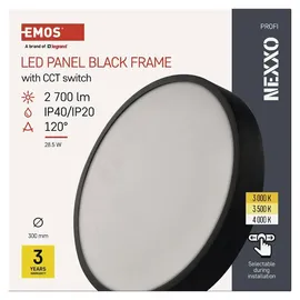 EMOS NEXXO 1 rund schwarz