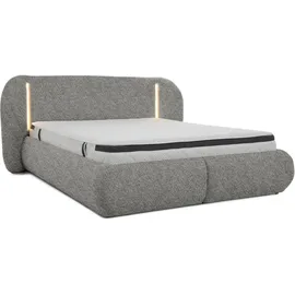 beautysofa Corfu 180 x 200 cm Grau