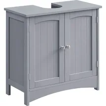 VASAGLE Waschbeckenunterschrank 2 Türen 30 x 60 x 60 cm Grau