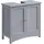 VASAGLE Waschbeckenunterschrank 2 Türen 30 x 60 x 60 cm Grau