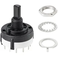 TRU Components TC-9415612 SR26B4-2X6-7-20 Drehschalter 250 V 150 mA