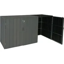 MCW Mülltonnenbox J28-XL-1-2er anthrazit