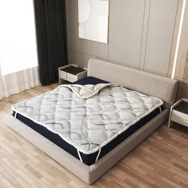 The White Stone Topper 150 x 190 cm H2 Mikrofaser/Leinen