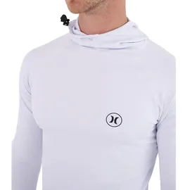 Hurley Rashguard Icon Hooded Weiß M