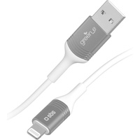 SBS Mobile Daten- und Ladekabel USB-A/Lightning mit Recycling-Kit 1.2m weiß