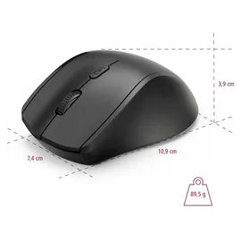 Hama Riano Optische Linkshändermaus schwarz (00182645)