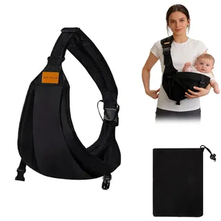 Babytrage Seitlich, Hüfttrage Baby Kleinkind Tragbar Tragetuch Baby Neugeboren, Ergonomische Babytragetuch Kindertrage Kleinkind Trage Baby Tragegurt für Babys von 6 Bis 36 Monaten (Weiche Baumwolle)