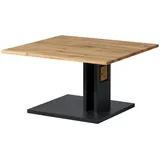MASSIVMOEBEL24.DE Couchtisch Wildeiche Beige 80 x 80 x 43 cm