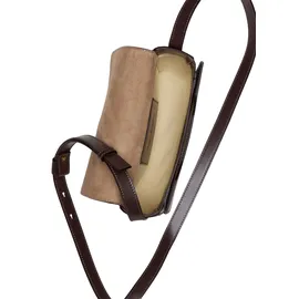 Marc O'Polo "mit edlem Magnetverschluss", Damen, Gr. B/H/T: 7cm x 11cm x 12cm, braun (shaded braun), Leder, unifarben, Taschen Umhängetasche