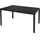INDA-EXCLUSIV Gartentisch 150 x 80 x 75 cm Anthrazit/Schwarz