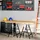 Homcom Gerüstbock 2 Stück Stahl 68x58x80-130 cm Schwarz höhenverstellbar