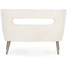 BIZZOTTO Cortina 2-sitzer-sofa In Weiß Mit Wolloptik