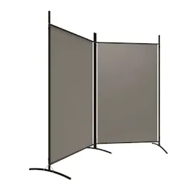 vidaXL 2-tlg. Paravent Anthrazit 175x180 cm Stoff