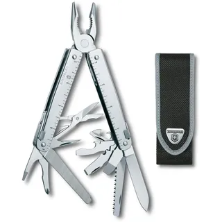 Victorinox Multitoolfunktionstool, Taschen-Werkzeug, Swiss Tool X, 26 Funktionen, Drahtschaber, Schere, Klinge, Swiss Made